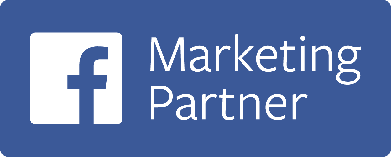 Ads partners. Partners marketing. Partner logo. Facebook marketing. Google Analytics logo.